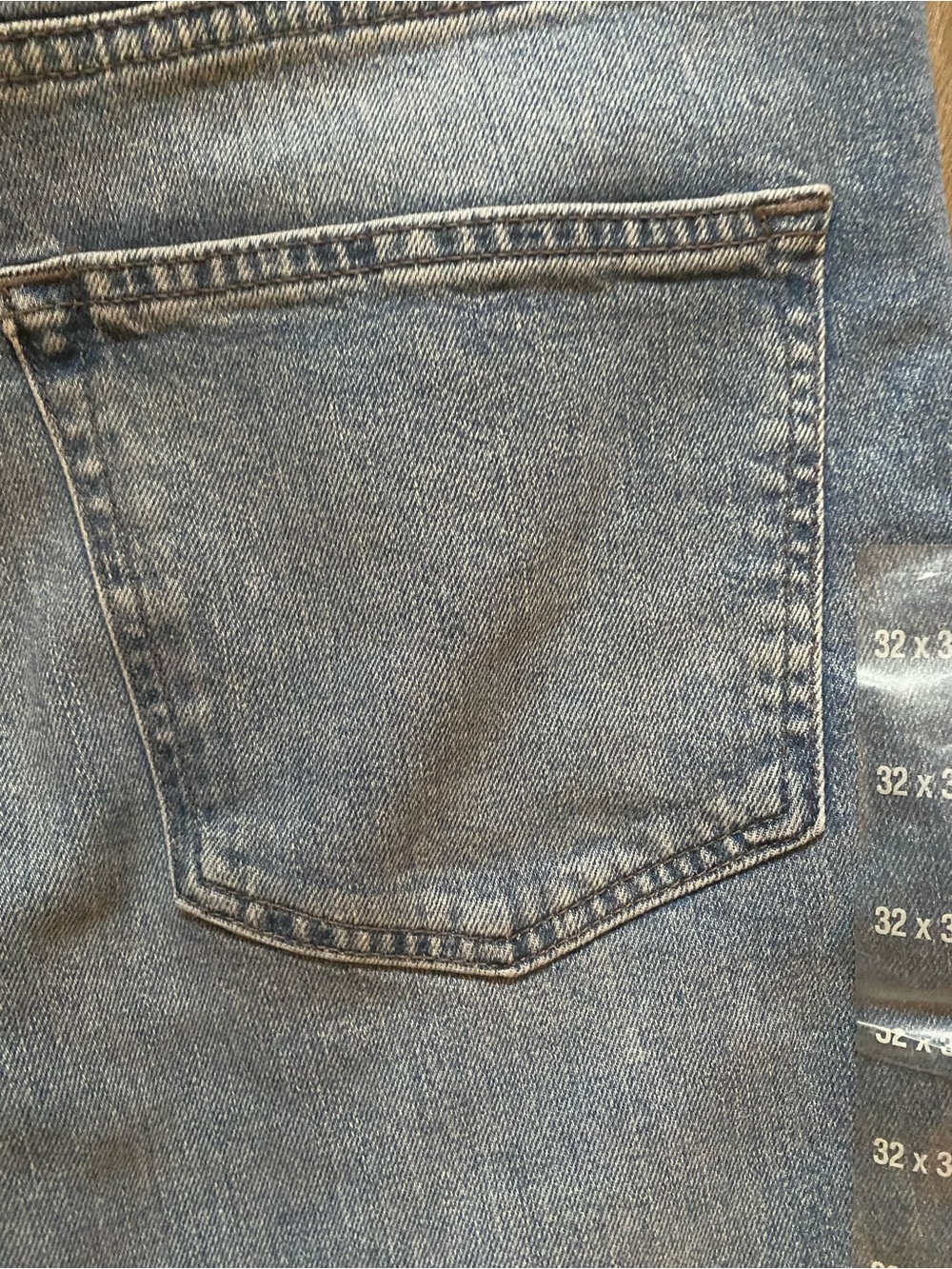 Express Classic Skinny Stretch Men's Blue Denim Jeans Straight Fit NWT Sz 32x32 - Picture 7 of 7
